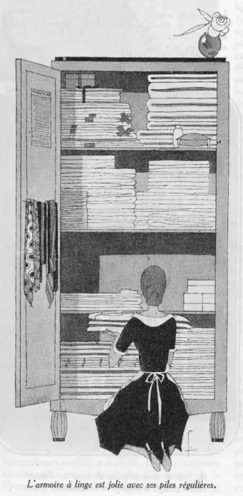 Framed Print : The Linen Cupboard / 1921 Framed Print : The Linen Cupboard / 1921