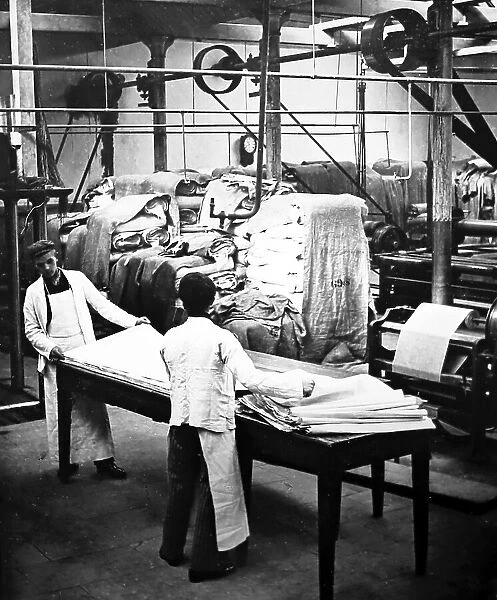 Linen manufacture, Lapping