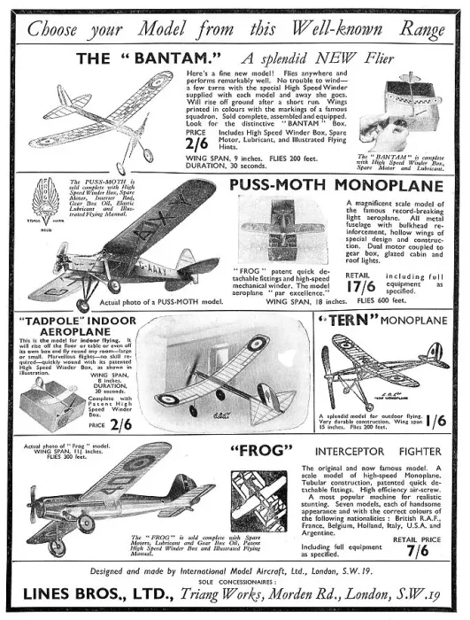 Framed Print : Lines Brothers For The Frog Tri-Ang Model Aeroplane Framed Print : Lines Brothers For The Frog Tri-Ang Model Aeroplane