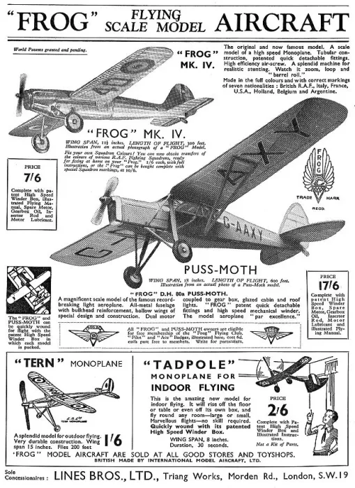 Framed Print : Lines Brothers For The Tri-Ang Frog Flying Scale Models Framed Print : Lines Brothers For The Tri-Ang Frog Flying Scale Models