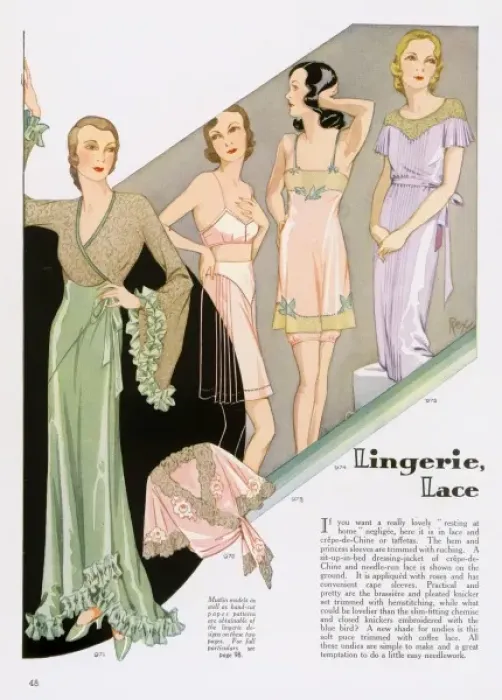 Framed Print : Lingerie, Womans Journal 1932 Framed Print : Lingerie, Womans Journal 1932