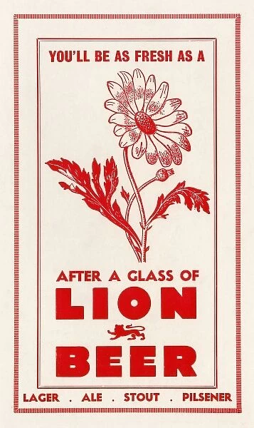 Lion Beer advertisement