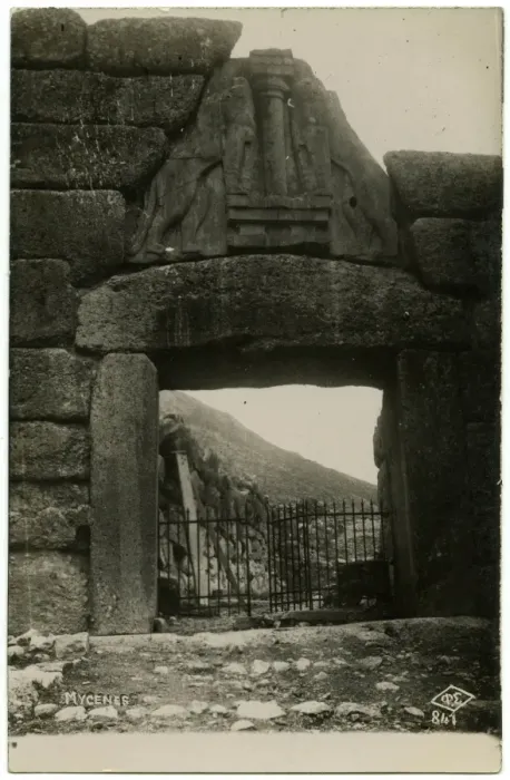 Framed Print : The lion Gate - Mycenae, Greece