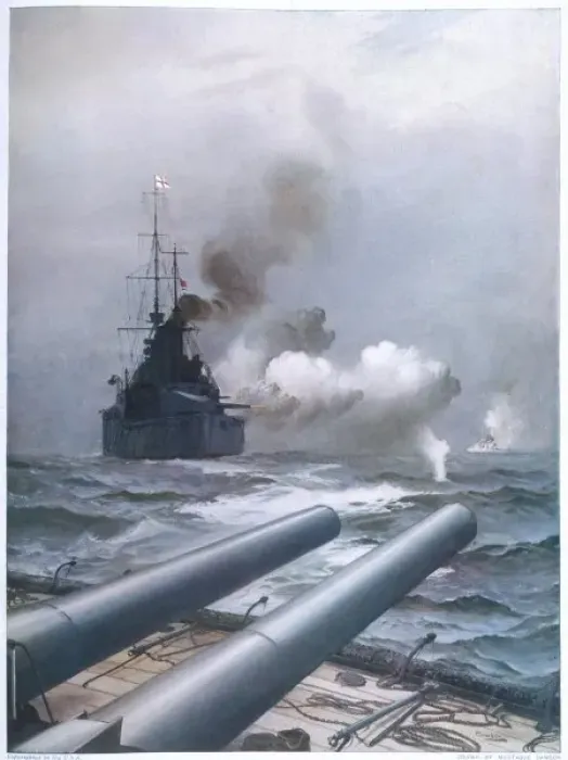 Framed Print : Lion Sinks a Cruiser Framed Print : Lion Sinks a Cruiser