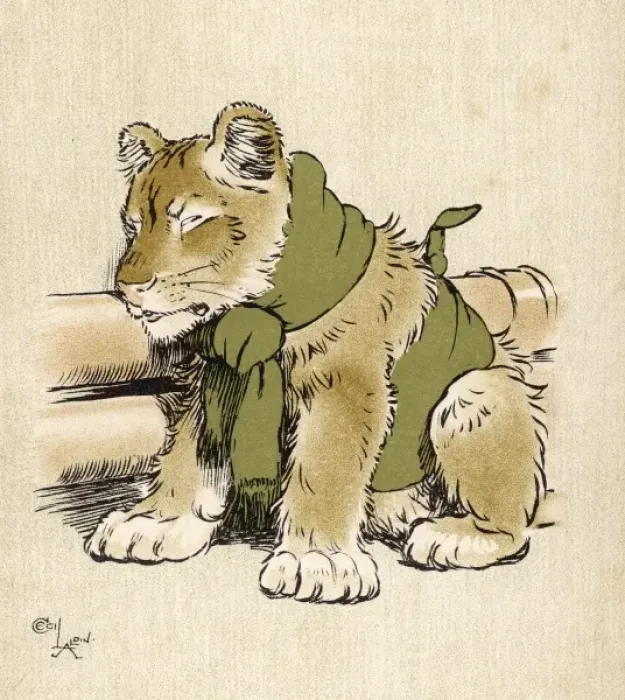 Framed Print : Lioness Cub in Scarf Framed Print : Lioness Cub in Scarf