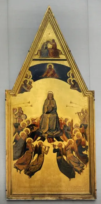 Framed Print : Lippo Memmi (1291-1356). Italian painter. The Assumption of Framed Print : Lippo Memmi (1291-1356). Italian painter. The Assumption of