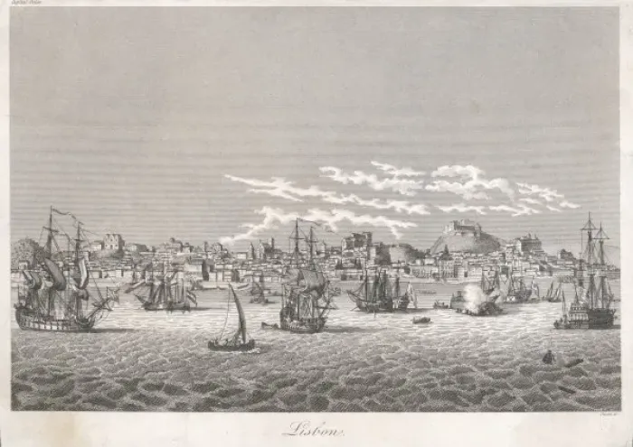 Framed Print : Lisbon Portugal 1809 Framed Print : Lisbon Portugal 1809