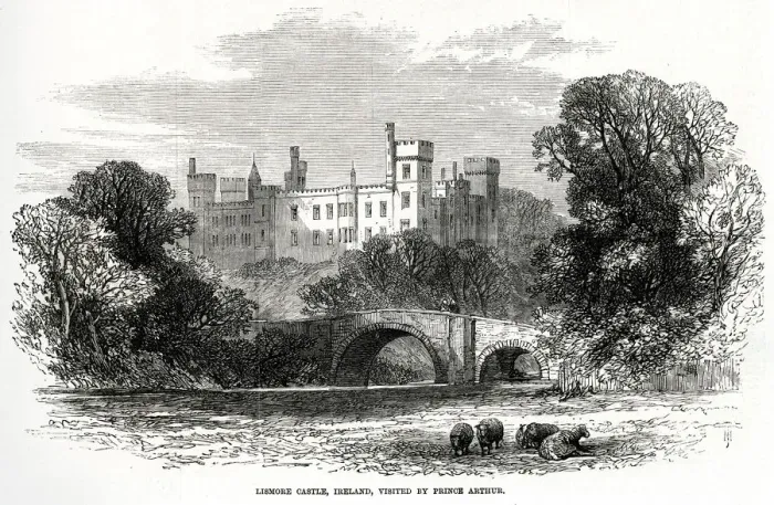 Framed Print : Lismore Castle, County Waterford, Ireland 1869 Framed Print : Lismore Castle, County Waterford, Ireland 1869