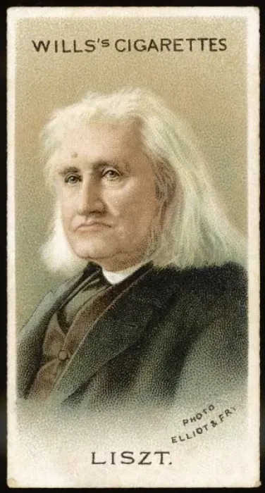 Framed Print : Liszt Cigarette Card Framed Print : Liszt Cigarette Card