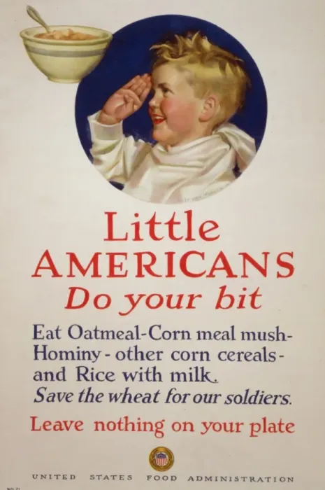 Framed Print : Little Americans, do your bit Eat oatmeal, corn meal mush Framed Print : Little Americans, do your bit Eat oatmeal, corn meal mush