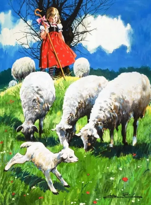 Framed Print : Little Bo Peep Framed Print : Little Bo Peep