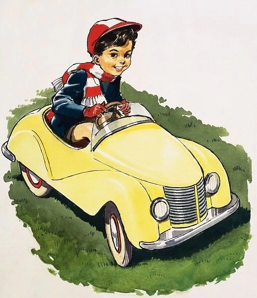 The little boy who loved cars