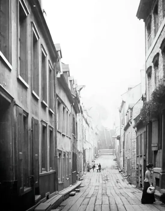 Framed Print : Little Champlain Street, Quebec City, Canada Framed Print : Little Champlain Street, Quebec City, Canada