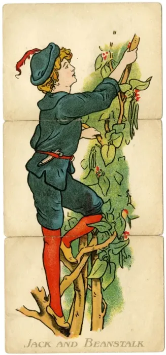 Framed Print : Little Folk Misfitz - Jack and Beanstalk Framed Print : Little Folk Misfitz - Jack and Beanstalk