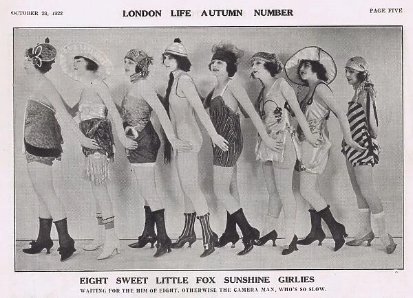 Eight Little Fox Sunshine Girls, 1922