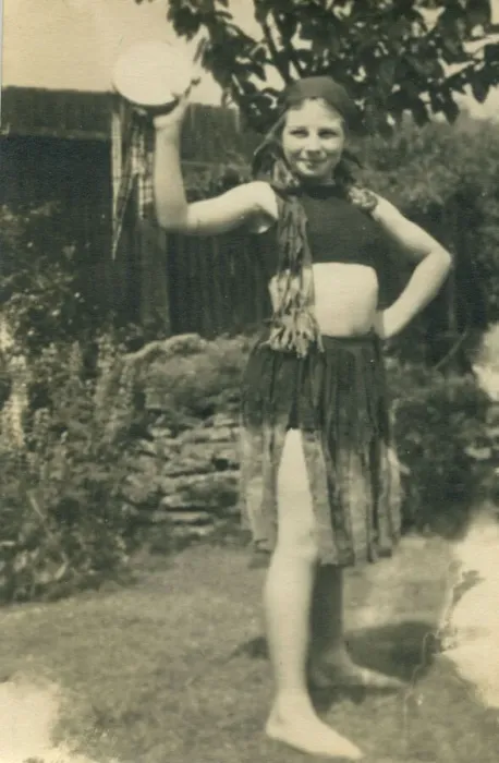 Framed Print : A little girl dressed up in costume, perhaps as a Romany gipsy or similar due to her head Framed Print : A little girl dressed up in costume, perhaps as a Romany gipsy or similar due to her head