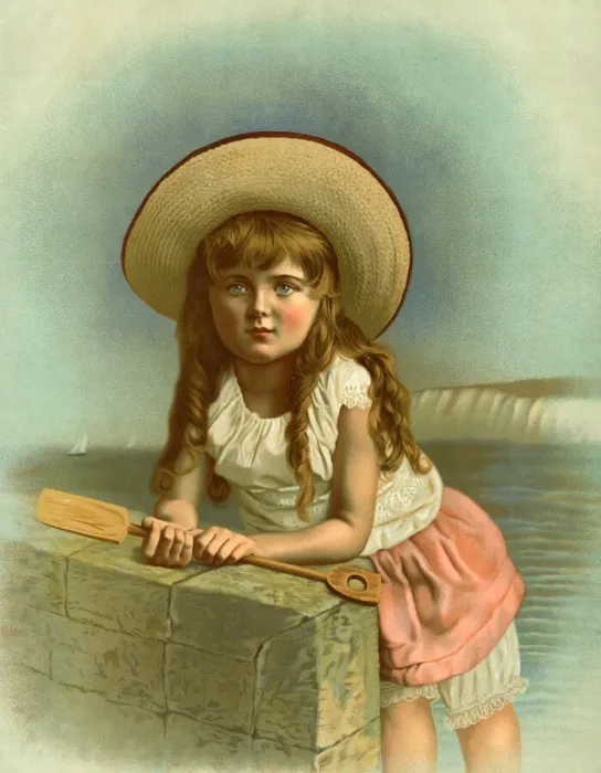 Framed Print : Little girl at the seaside Framed Print : Little girl at the seaside