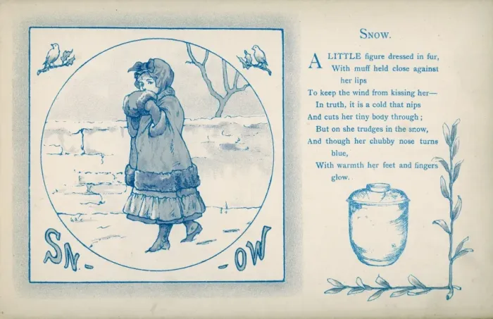 Framed Print : Little Girl in Snow 1886 Framed Print : Little Girl in Snow 1886