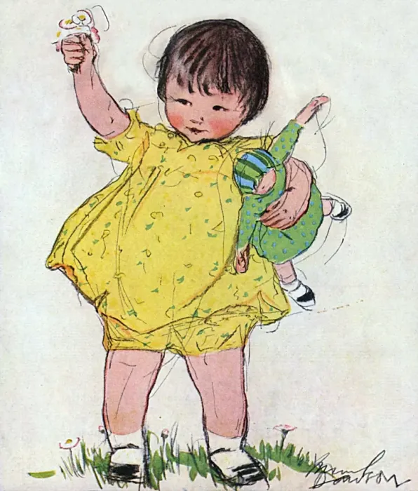 Framed Print : Little girl in yellow dress by Muriel Dawson