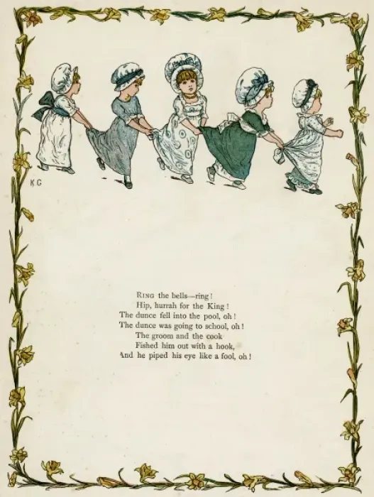 Framed Print : Five little girls dancing Framed Print : Five little girls dancing
