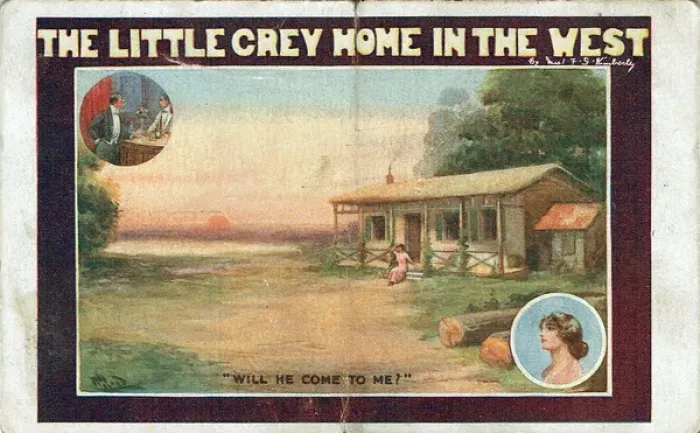 Framed Print : The Little Grey Home in the West by Mrs F G Kimberley Framed Print : The Little Grey Home in the West by Mrs F G Kimberley
