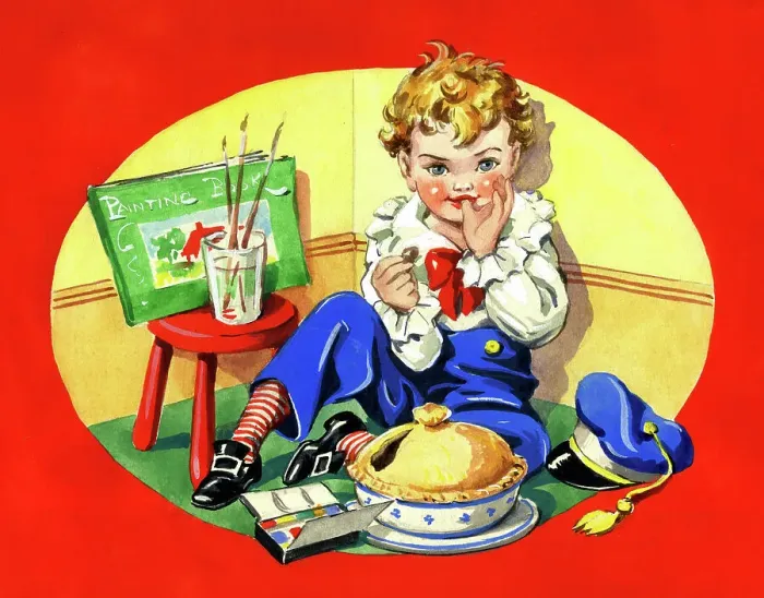 Framed Print : Little Jack Horner sat in the corner Framed Print : Little Jack Horner sat in the corner
