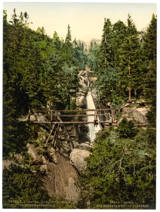 Framed Print : Little Kohlbach, Riesen waterfall, Austro-Hungary Framed Print : Little Kohlbach, Riesen waterfall, Austro-Hungary
