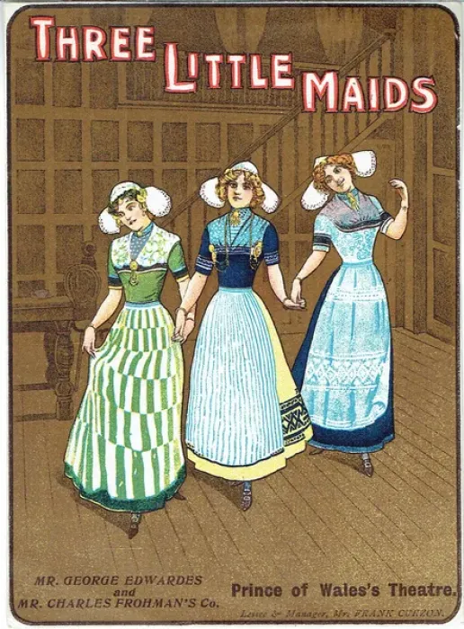 Framed Print : Three Little Maids by Paul Rubens Framed Print : Three Little Maids by Paul Rubens