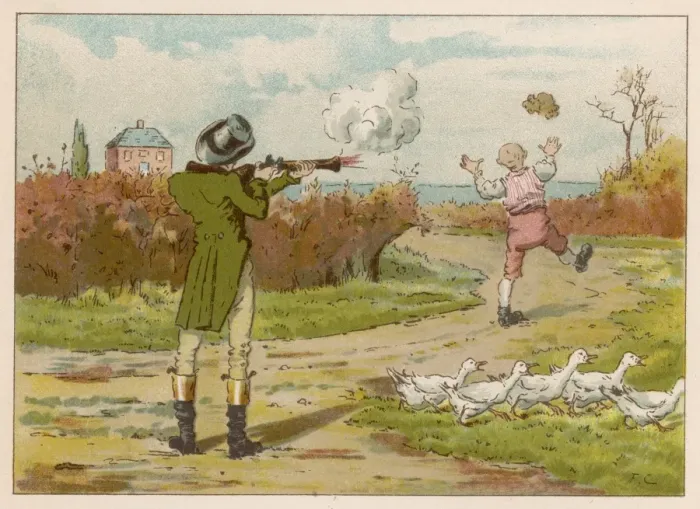 Framed Print : There was a little man, who had a little gun Framed Print : There was a little man, who had a little gun