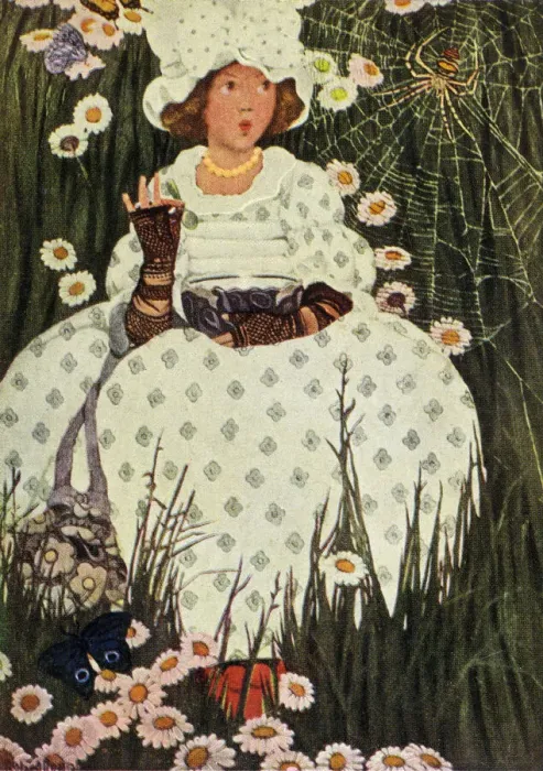 Framed Print : Little Miss Muffet Framed Print : Little Miss Muffet