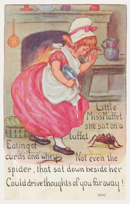 Framed Print : Little Miss Muffet Framed Print : Little Miss Muffet