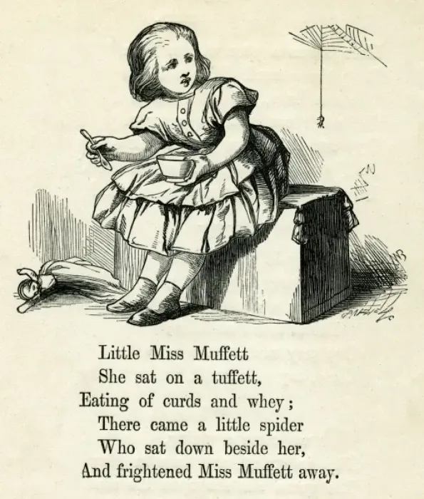 Framed Print : Little Miss Muffet Framed Print : Little Miss Muffet