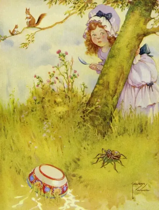 Framed Print : Little Miss Muffet Framed Print : Little Miss Muffet