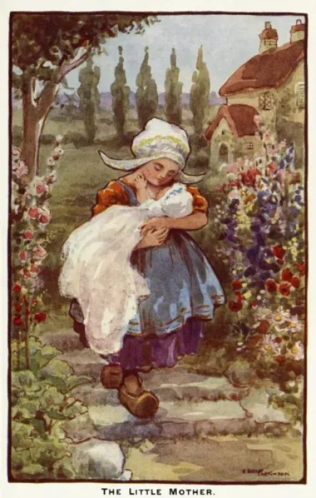Framed Print : The little mother Framed Print : The little mother
