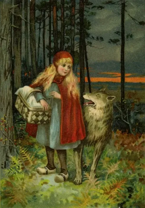 Framed Print : Little Red Riding Hood Framed Print : Little Red Riding Hood