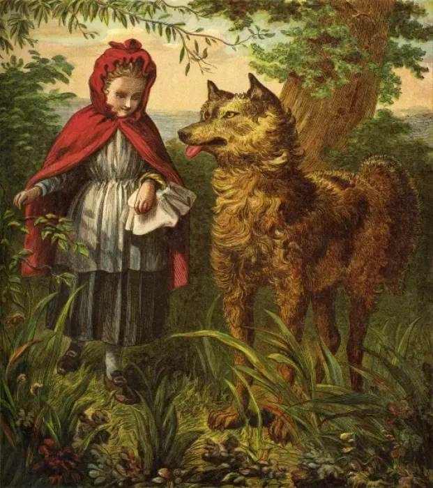Framed Print : Little Red Riding Hood Framed Print : Little Red Riding Hood