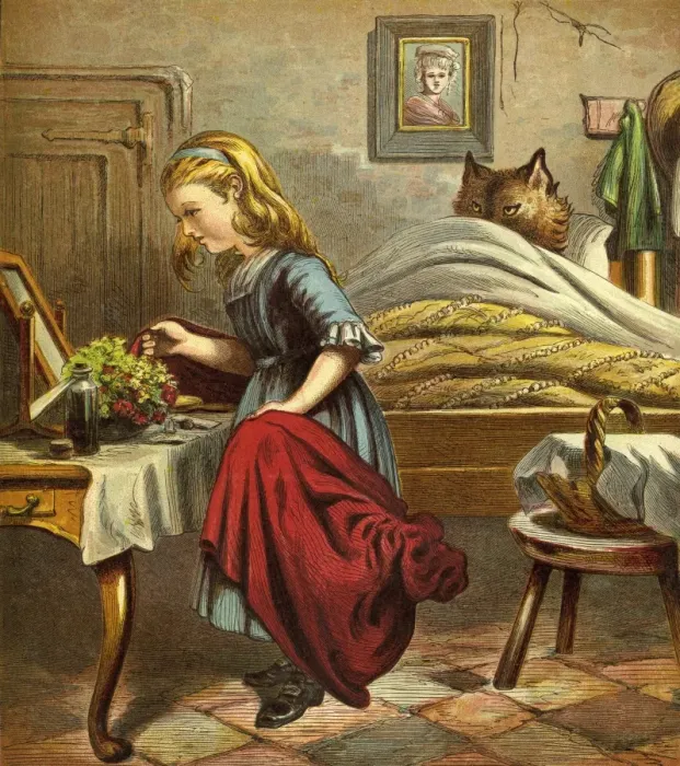 Framed Print : Little Red Riding Hood Framed Print : Little Red Riding Hood