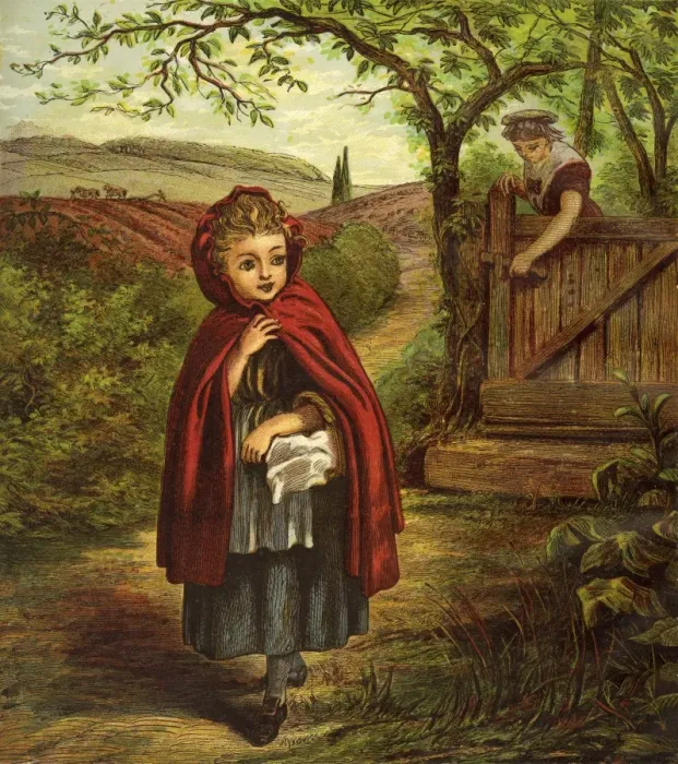 Framed Print : Little Red Riding Hood Framed Print : Little Red Riding Hood