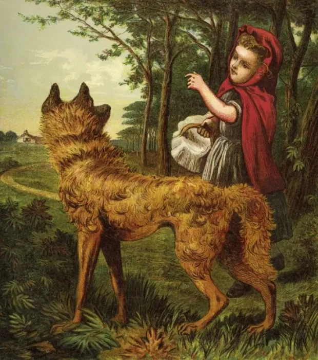 Framed Print : Little Red Riding Hood Framed Print : Little Red Riding Hood