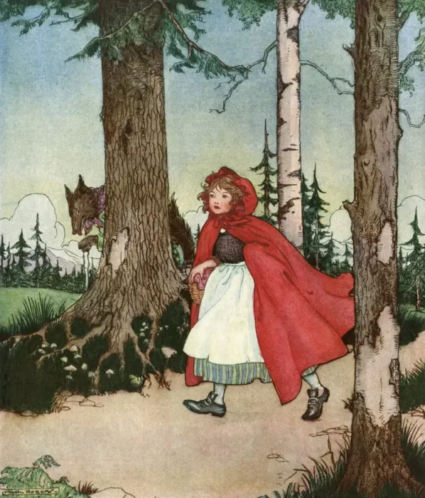 Framed Print : Little Red Riding Hood Framed Print : Little Red Riding Hood