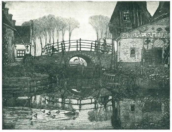 Framed Print : The Little Sluice, At Edam, Holland Framed Print : The Little Sluice, At Edam, Holland