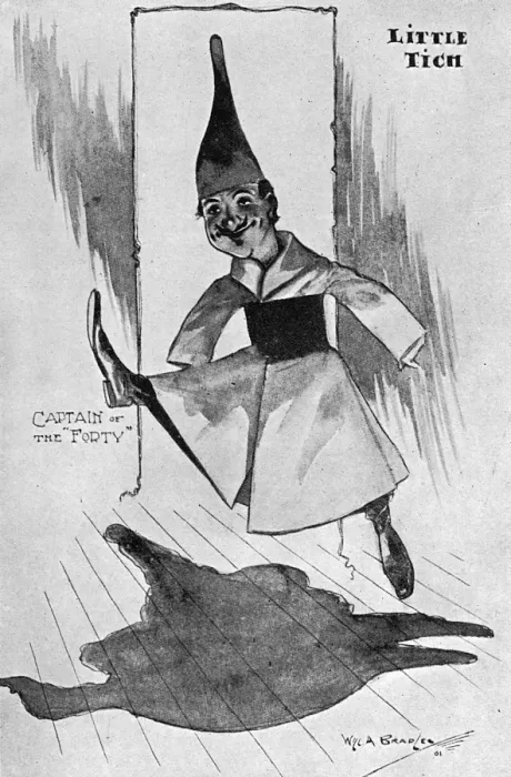 Framed Print : Little Tich as Captain of the Forty Framed Print : Little Tich as Captain of the Forty