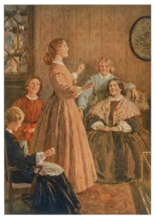 Framed Print : Little Women / Singing Framed Print : Little Women / Singing