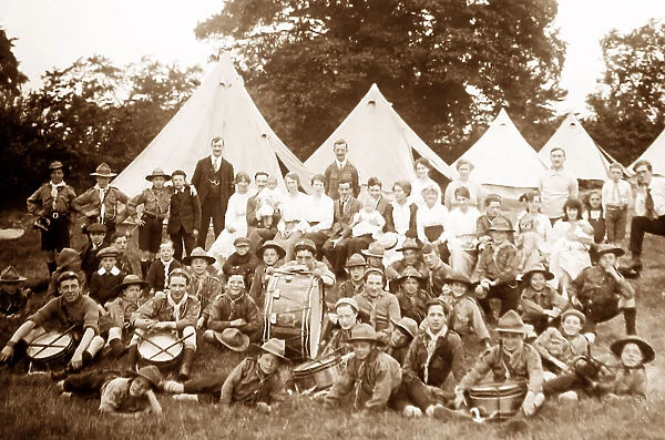 Liverpool boy scouts in camp