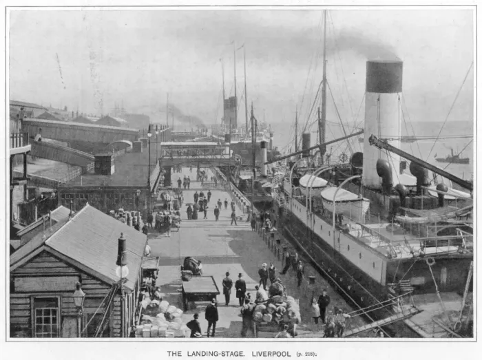 Framed Print : LIVERPOOL DOCKS / 1890 S Framed Print : LIVERPOOL DOCKS / 1890 S