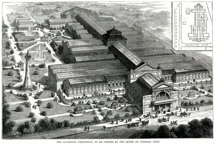 Framed Print : Liverpool Exhibition 1886 Framed Print : Liverpool Exhibition 1886