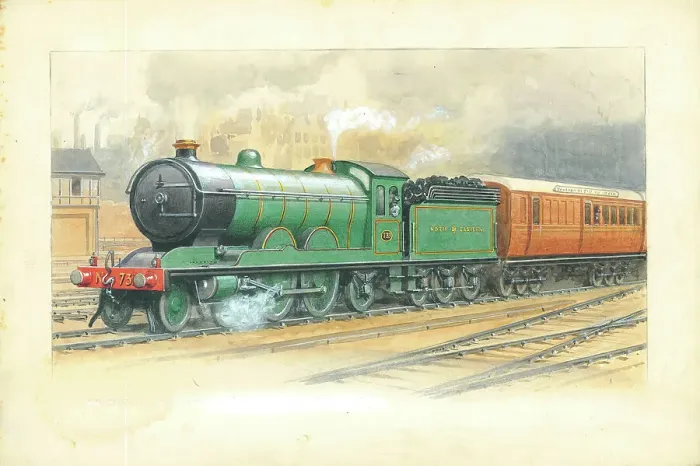 Framed Print : Liverpool Express, North Eastern Railway No. 733 Framed Print : Liverpool Express, North Eastern Railway No. 733
