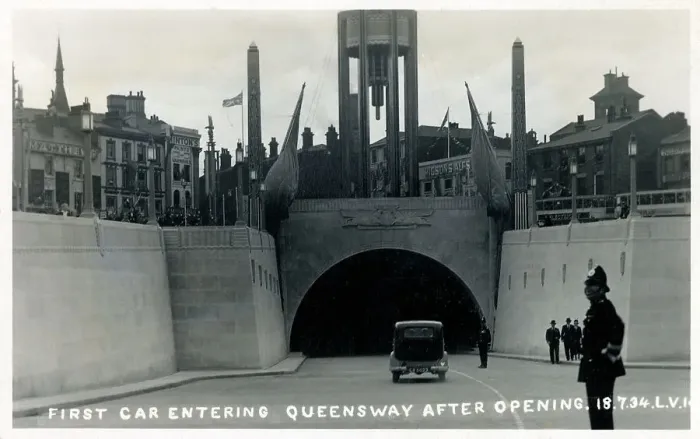 Framed Print : Liverpool, Merseyside - The Queensway Mersey Tunnel Opens Framed Print : Liverpool, Merseyside - The Queensway Mersey Tunnel Opens