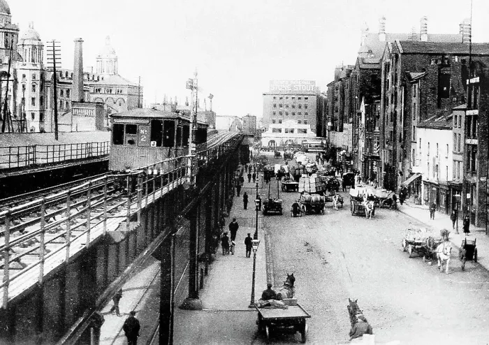Framed Print : Liverpool Overhead Railway Framed Print : Liverpool Overhead Railway
