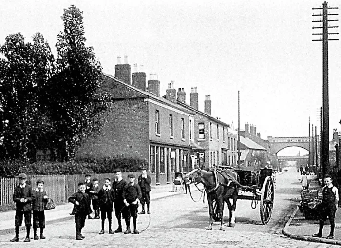 Framed Print : Liverpool Road, Cadishead, early 1900s Framed Print : Liverpool Road, Cadishead, early 1900s
